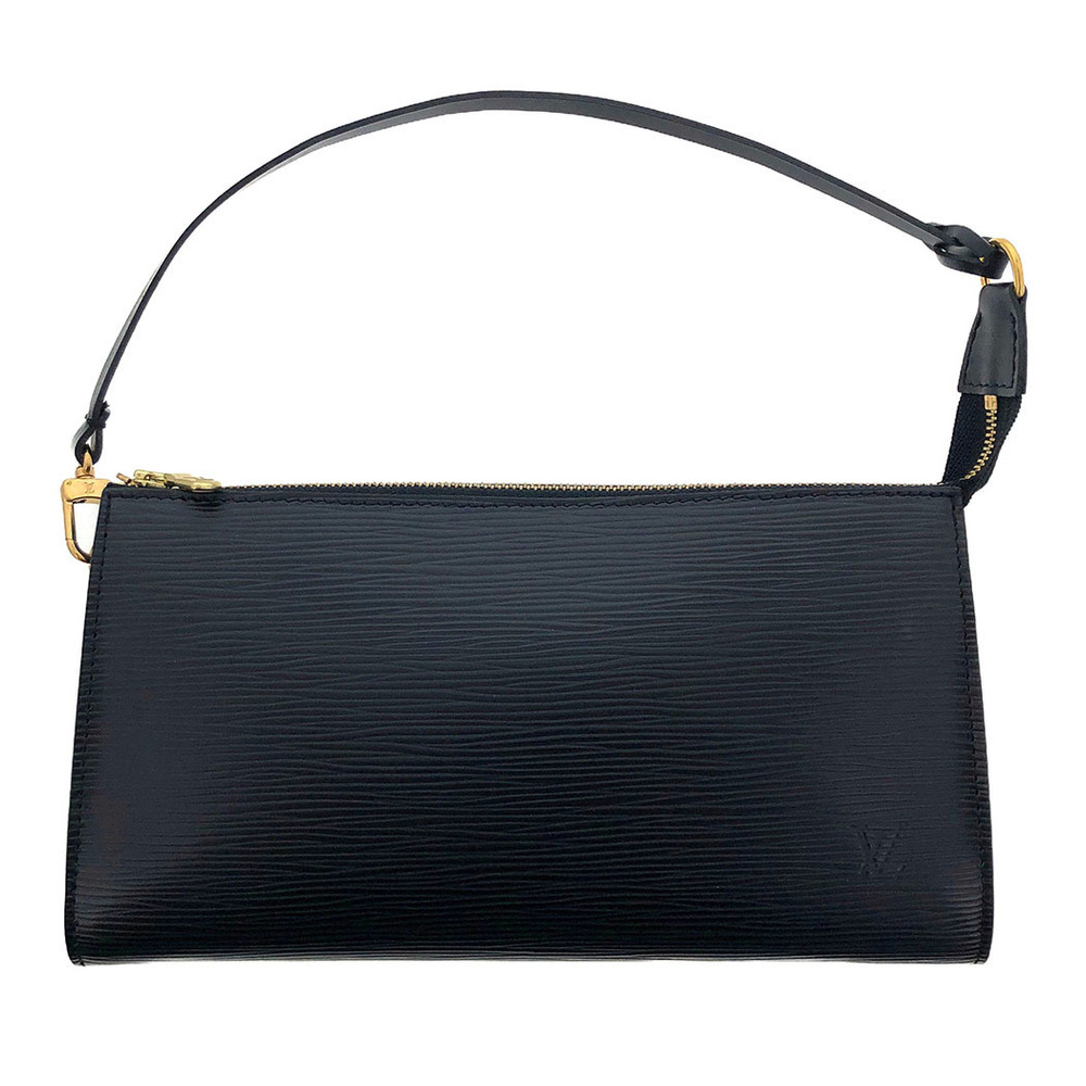 Louis Vuitton Pochette Epi Mini Handbag Black Accessory Pouch